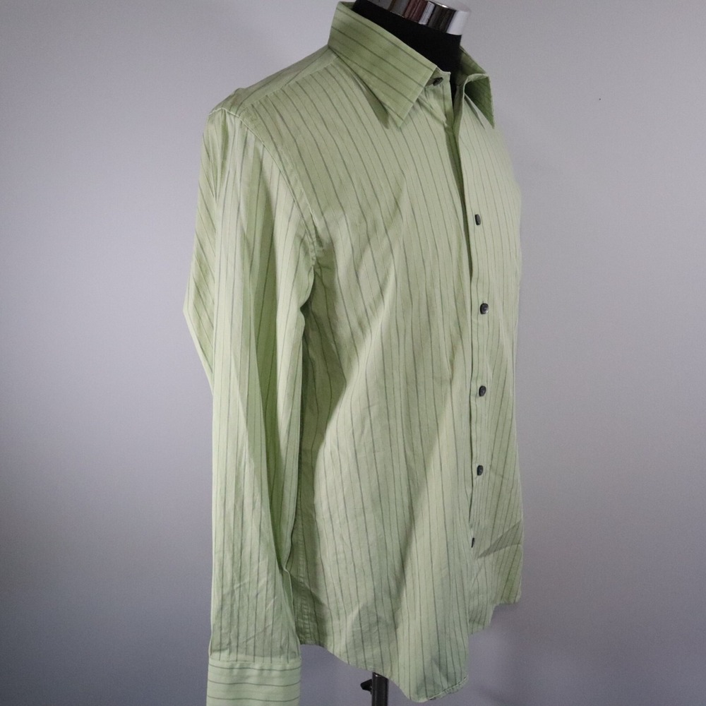 Express Shirt Mens Medium 15-15.5 1MX Modern‎ Fit Button Up Striped Long Sleeve - Picture 3 of 8